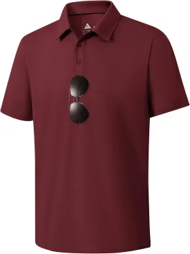 ZITY Mens Polo Shirts Short Sleeve Performance Moisture Wicking Work Golf Shirt